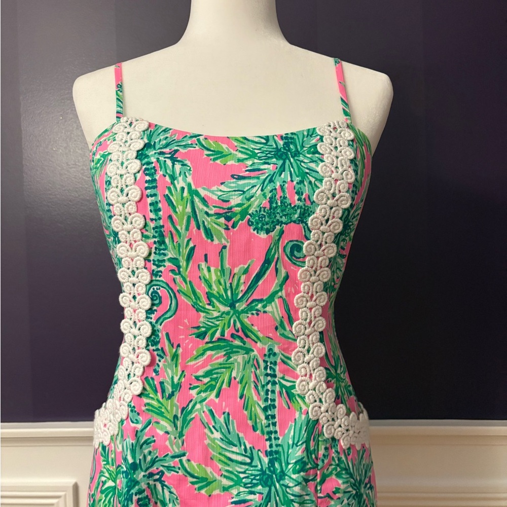 Lilly Pulitzer Pink and Green Mini Dress